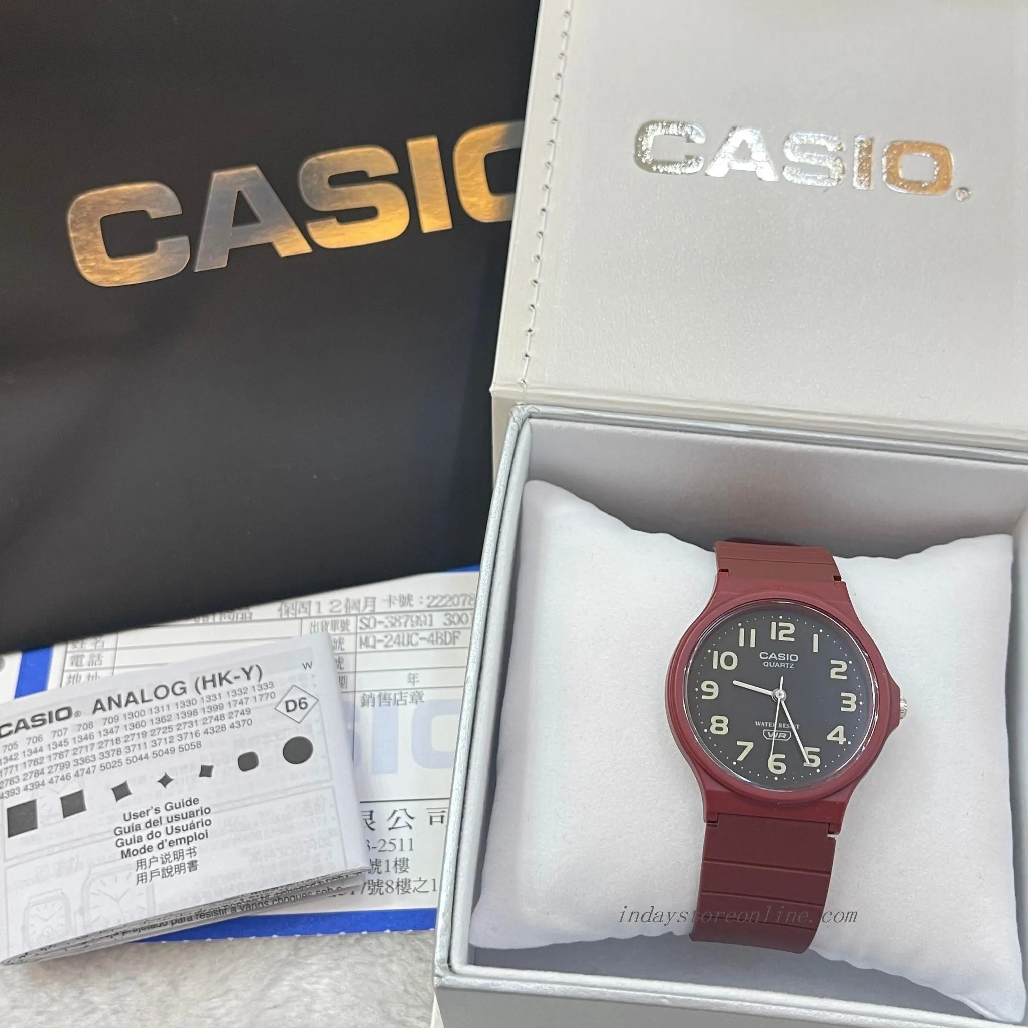 Casio Analog Women's Watch MQ-24UC-4B Analog Resin Band Water Resistant Resin Glass