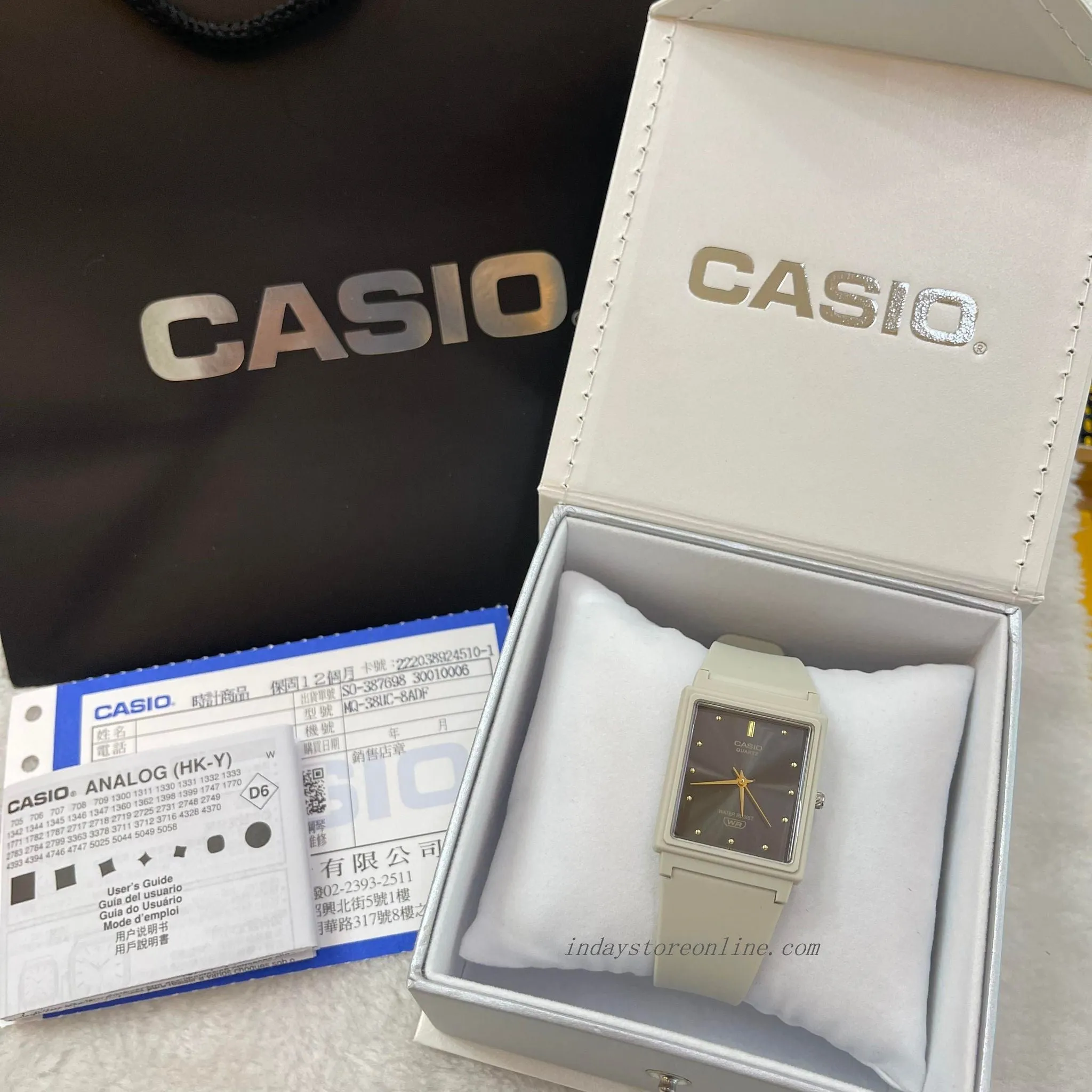 Casio Analog Women's Watch MQ-38UC-8A Analog Resin Band Water Resistant Resin Glass