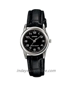 Casio Standard Women's Watch LTP-V001L-1B  Black Leather Strap