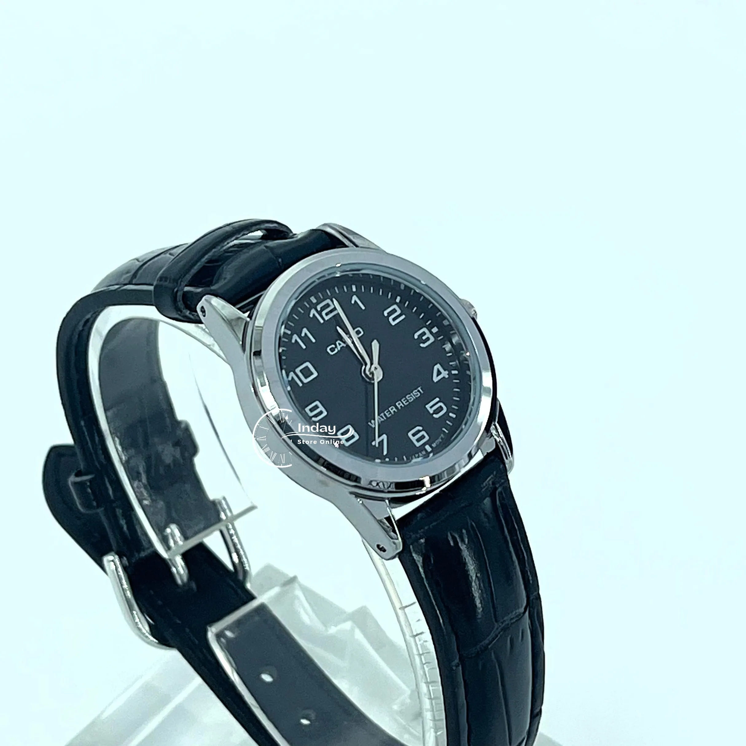 Casio Standard Women's Watch LTP-V001L-1B  Black Leather Strap