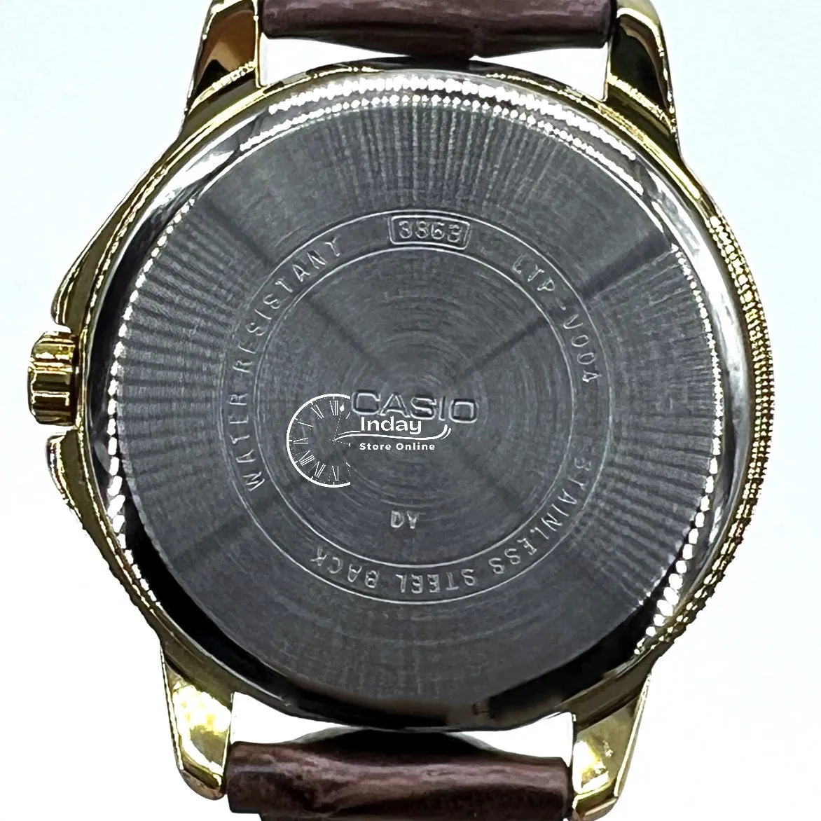 Casio Standard Women's Watch LTP-V004GL-9A Brown Leather Strap