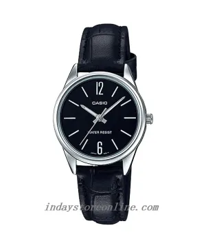 Casio Standard Women's Watch LTP-V005L-1B Black Leather Strap