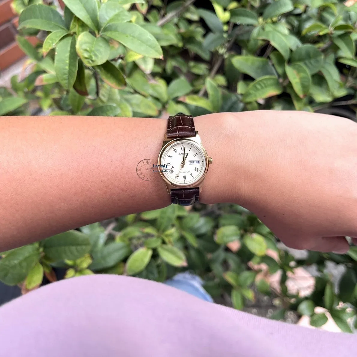 Casio Standard Women's Watch LTP-V006GL-9B  Brown Leather Strap Mineral Glass