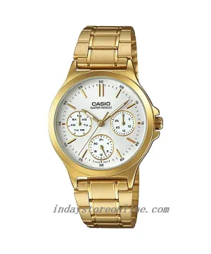 Casio Standard Women's Watch LTP-V300G-7A Gold Plated Stainless Steel Strap