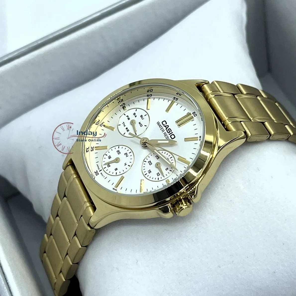 Casio Standard Women's Watch LTP-V300G-7A Gold Plated Stainless Steel Strap