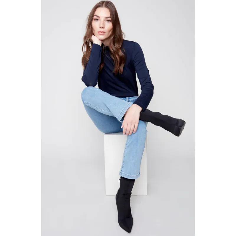 Charlie B Bootleg Stretch Denim Pant