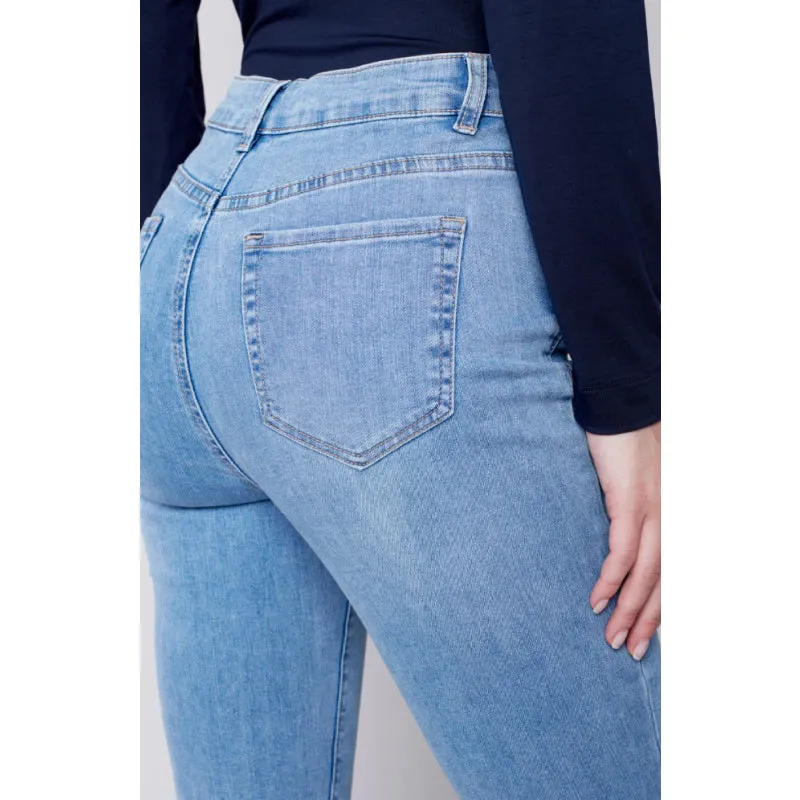 Charlie B Bootleg Stretch Denim Pant