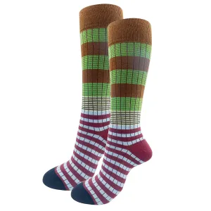 Chartly Brown Women's Socks