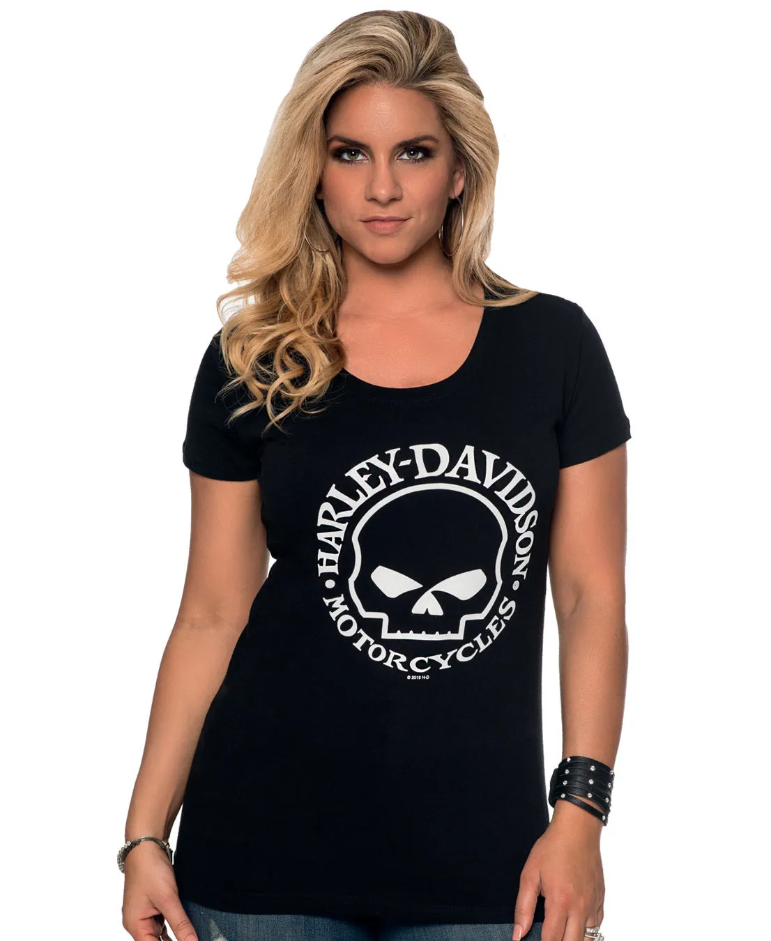 Chi-Town Harley-Davidson® Women's Willie G Skull T-Shirt