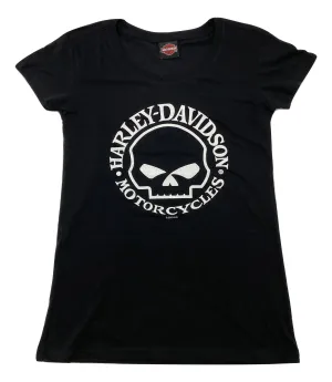 Chi-Town Harley-Davidson® Women's Willie G Skull T-Shirt