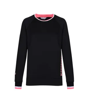 CHUCUCHU Women's Spring Jersey Crew Neck - Black