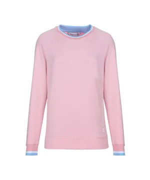 CHUCUCHU Women's Spring Jersey Crew Neck - Pink