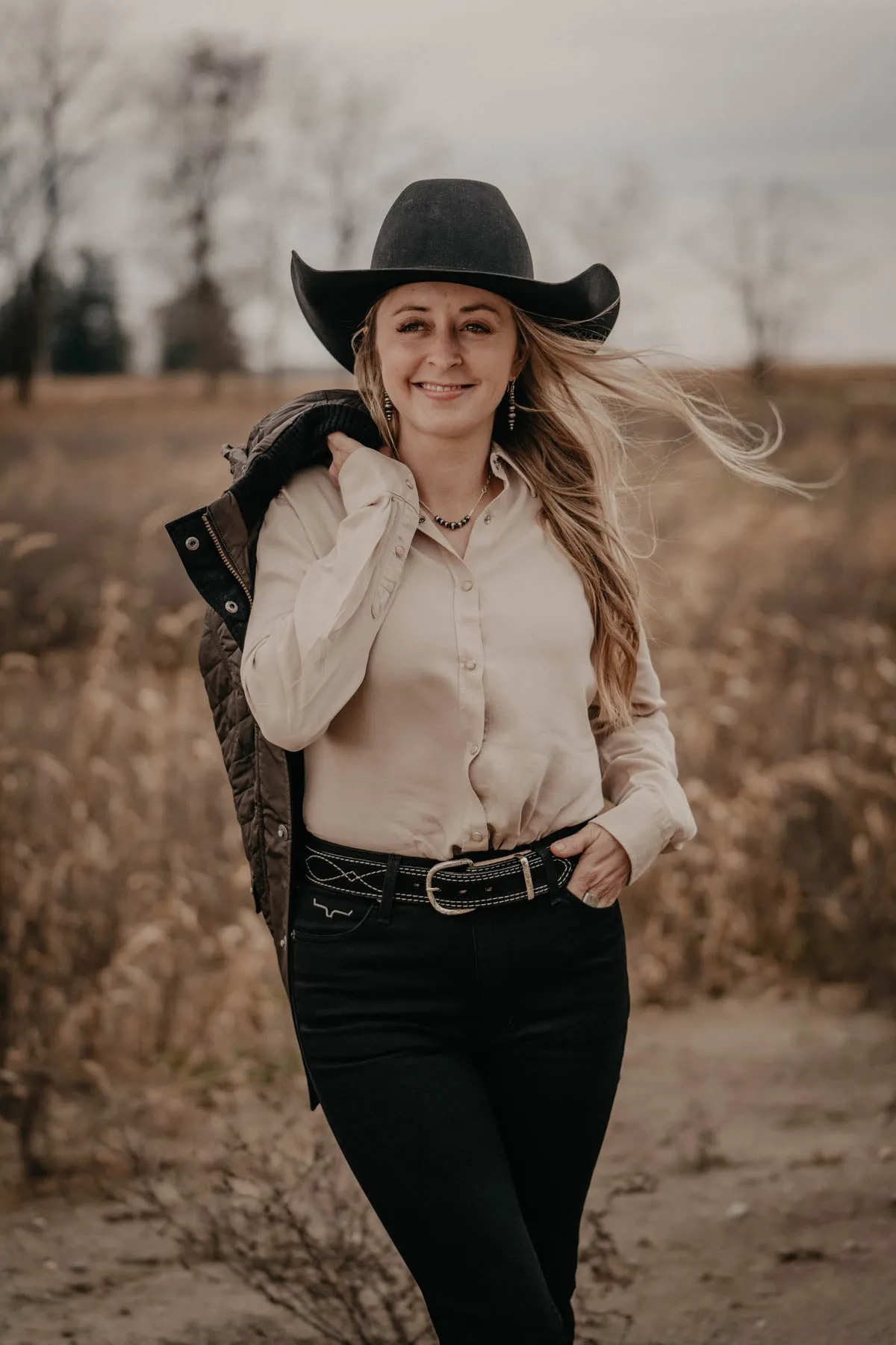 'Claire' Blouse by Madison Creek (Ivory XS & L ONLY)