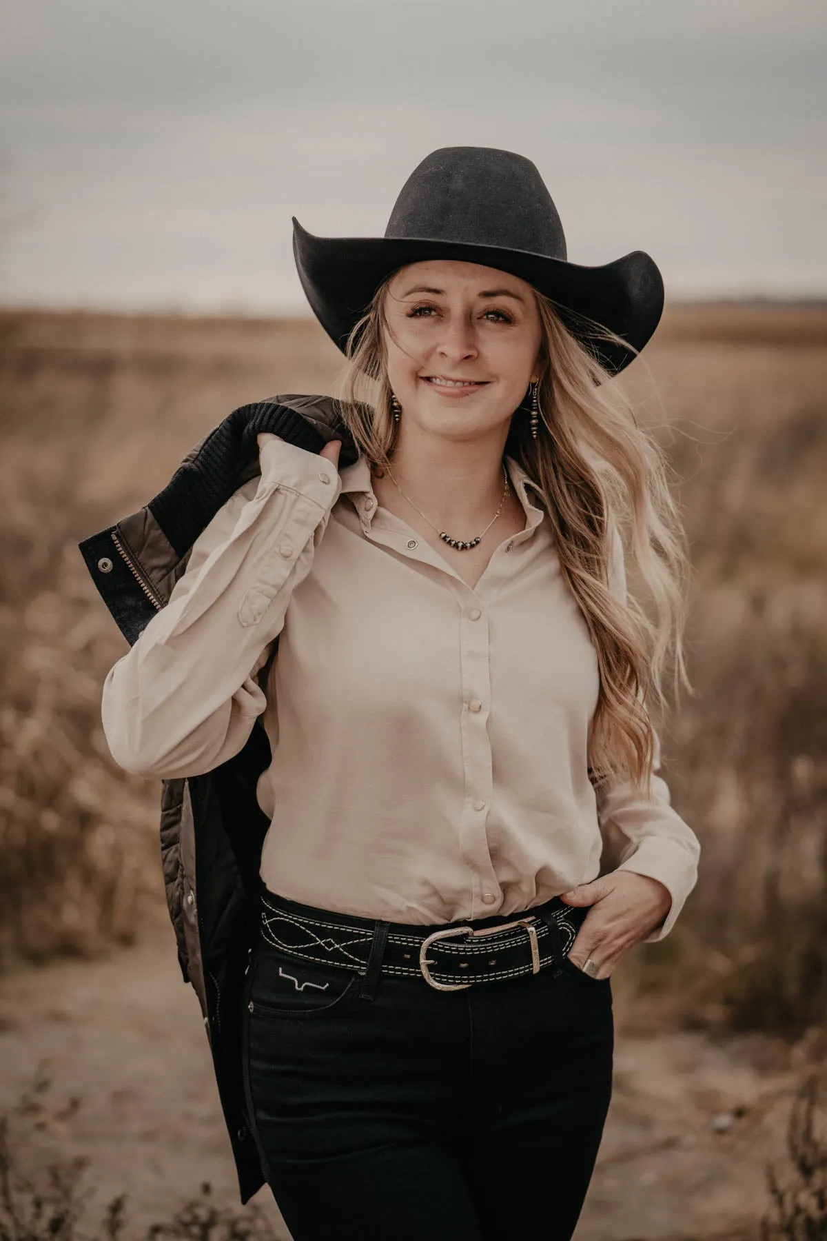 'Claire' Blouse by Madison Creek (Ivory XS & L ONLY)