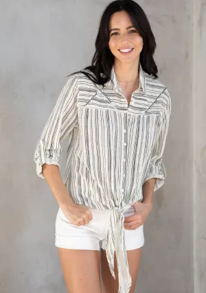 Claude Tie Front Shirt