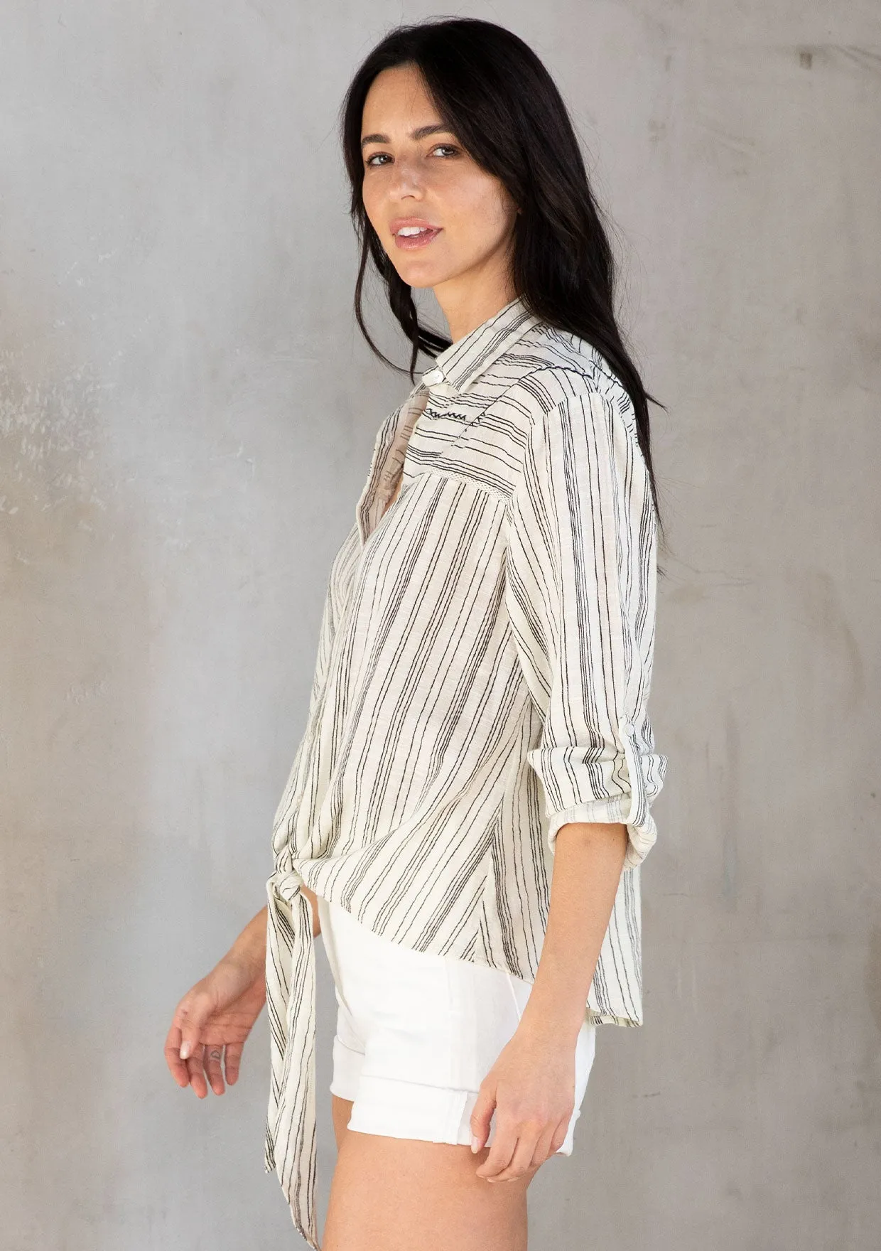 Claude Tie Front Shirt