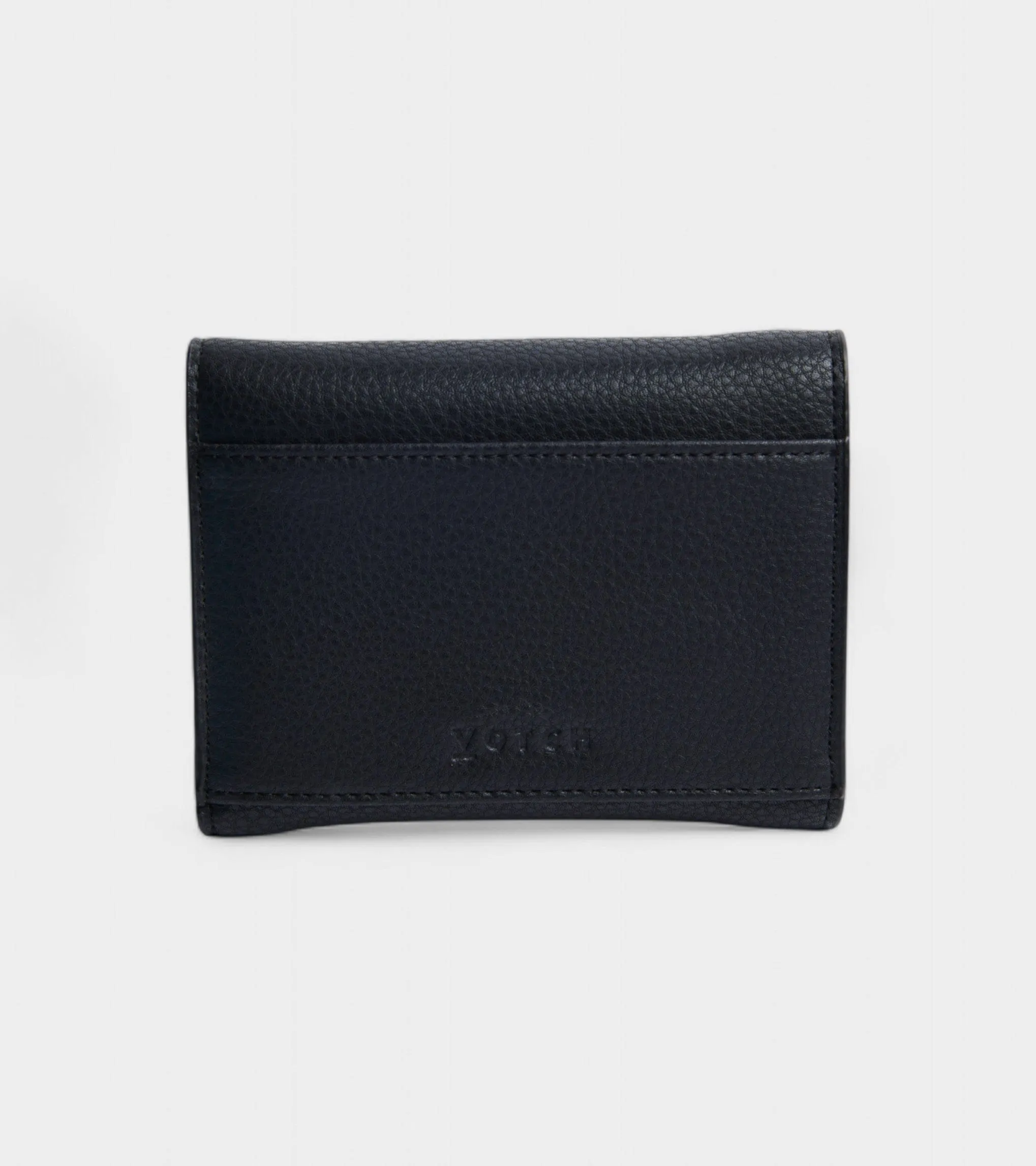 Clemmie Women's Vegan Bio-Based Bamboo Trifold Purse | Black