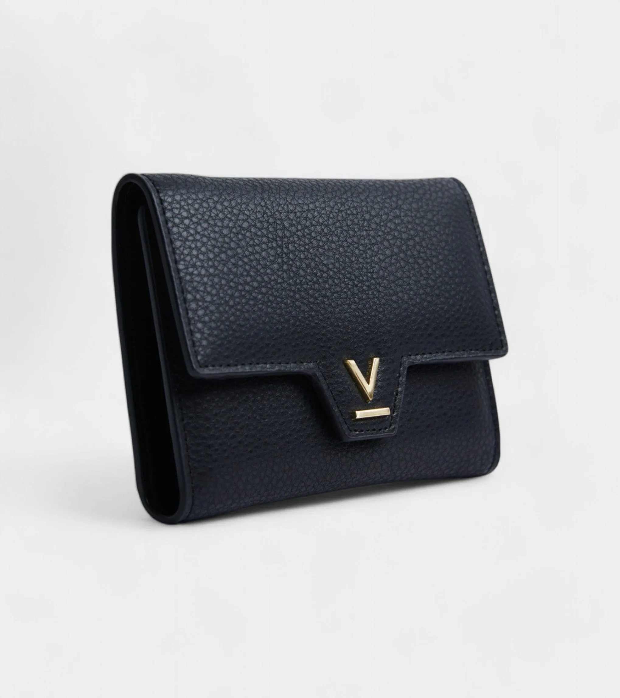 Clemmie Women's Vegan Bio-Based Bamboo Trifold Purse | Black