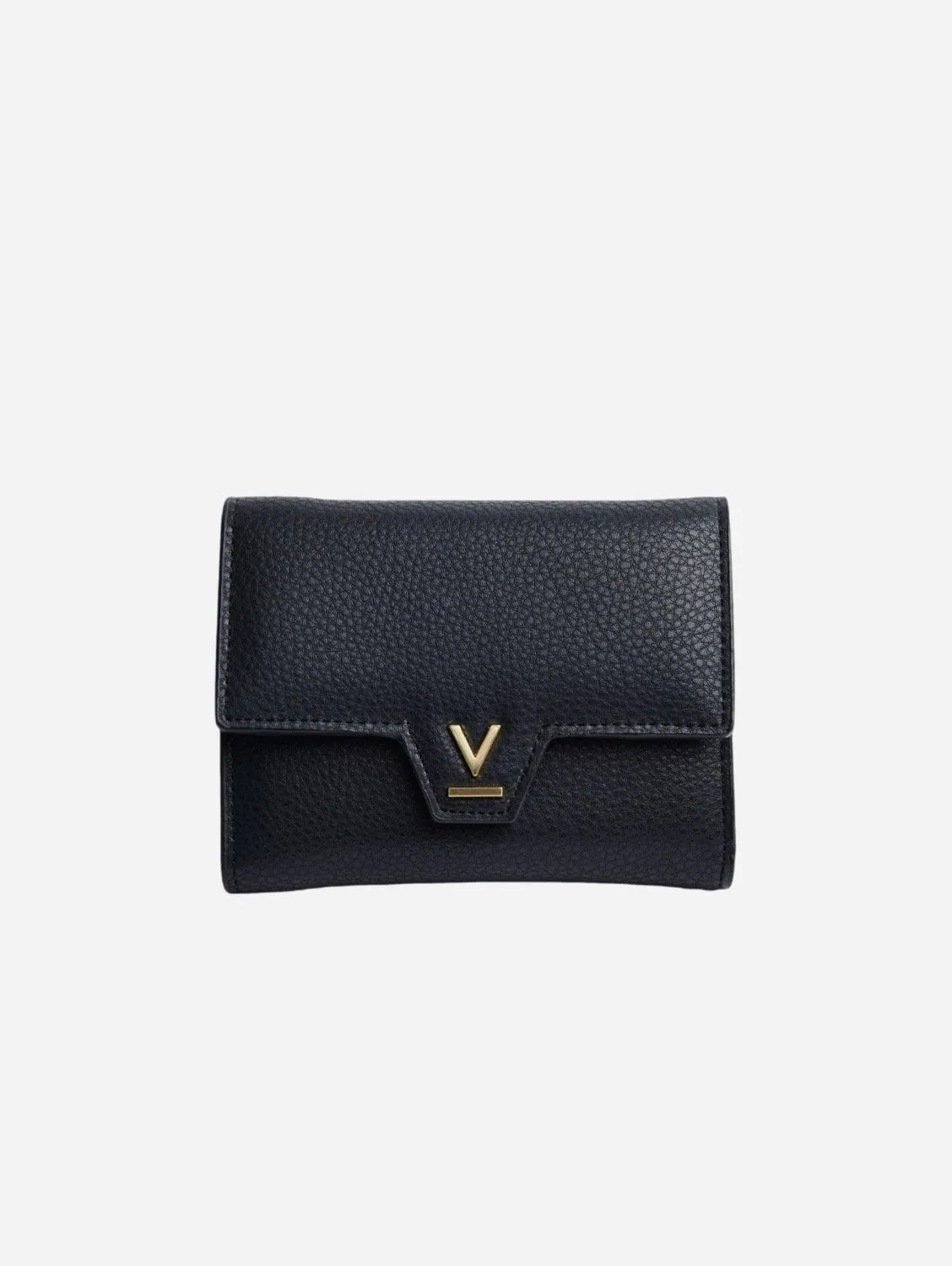 Clemmie Women's Vegan Bio-Based Bamboo Trifold Purse | Black