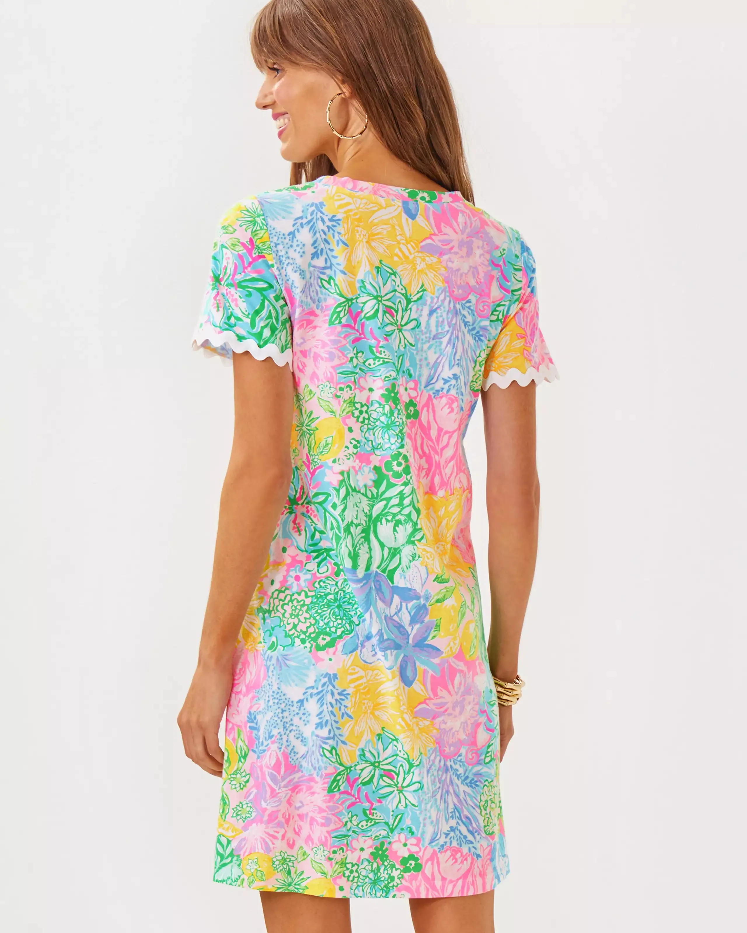 Cody Short Sleeve Dress (Bright Delight Patch)