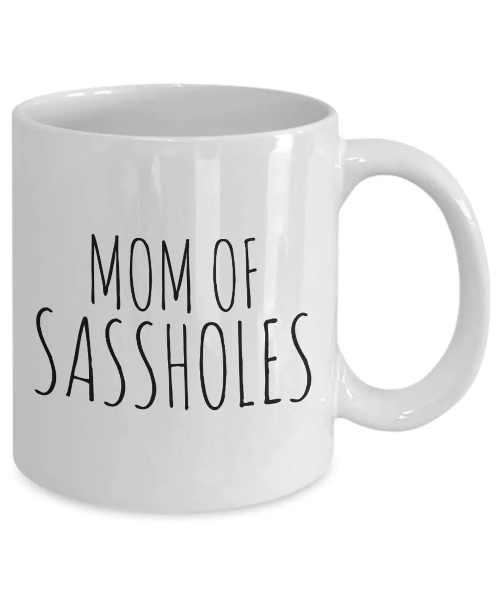 Coffee Mug Gifts For Mom - Mom Of Sassholes Ceramic Coffee Cup