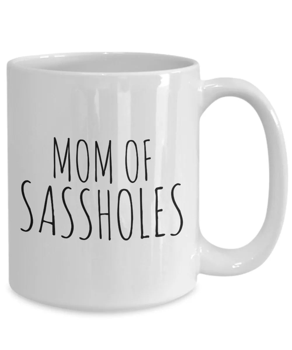 Coffee Mug Gifts For Mom - Mom Of Sassholes Ceramic Coffee Cup