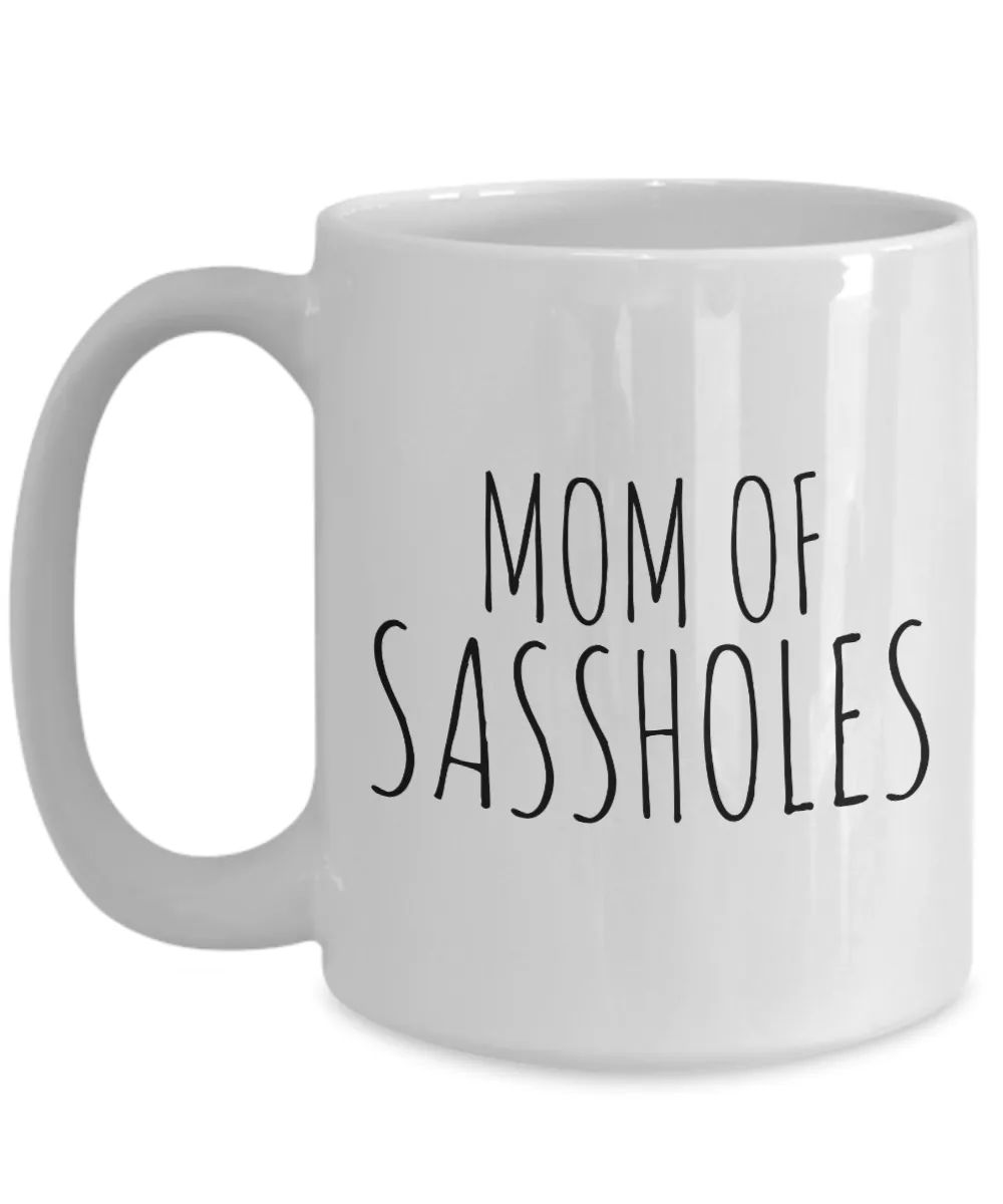 Coffee Mug Gifts For Mom - Mom Of Sassholes Ceramic Coffee Cup
