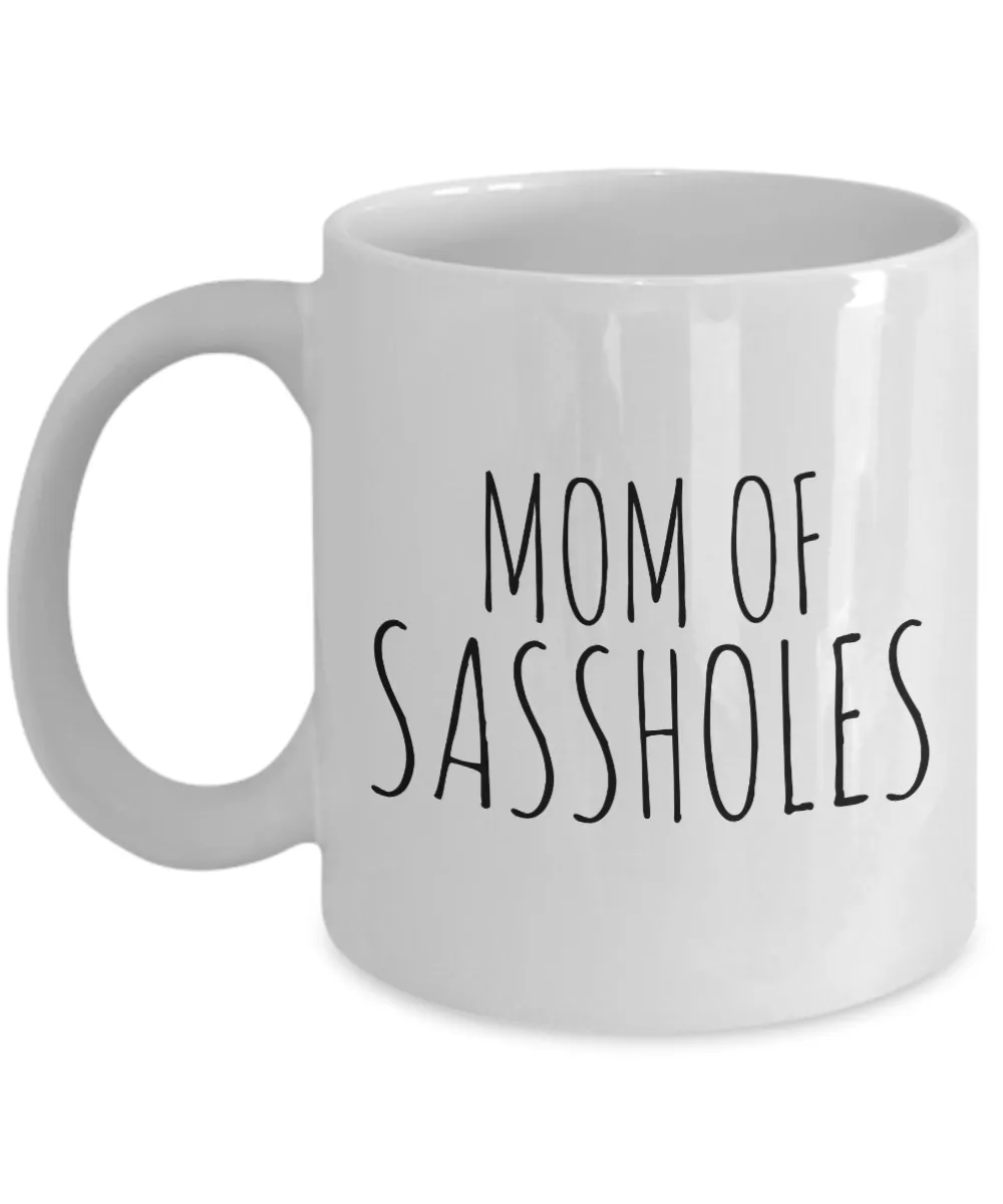 Coffee Mug Gifts For Mom - Mom Of Sassholes Ceramic Coffee Cup