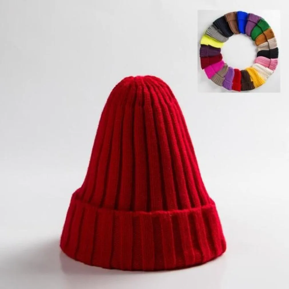 ContiNent 33 Unisex Hat Cotton Blends Solid Warm Soft HIP HOP Knitted Hats Men Winter Caps Women's Skullies Beanies For Girl
