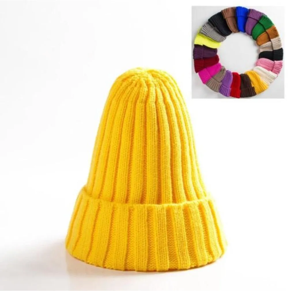 ContiNent 33 Unisex Hat Cotton Blends Solid Warm Soft HIP HOP Knitted Hats Men Winter Caps Women's Skullies Beanies For Girl