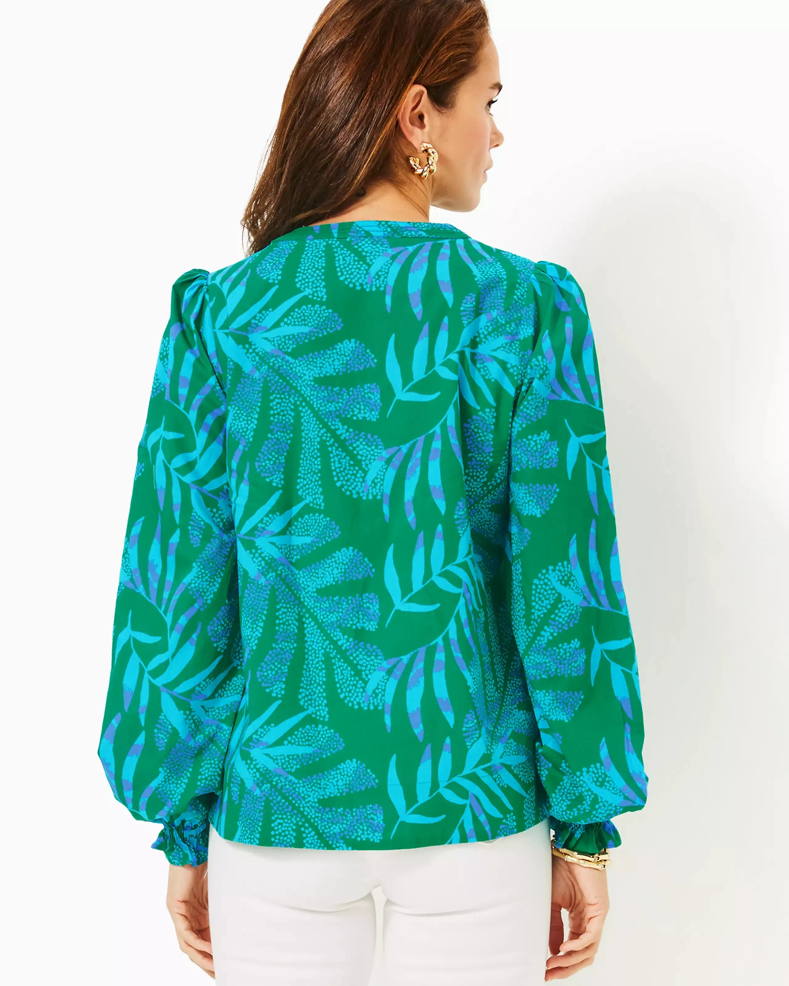 Coulter Long Sleeve Cotton Top (It's A Jungle Out There)