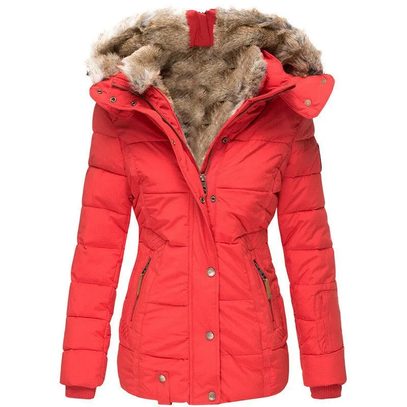 CozyChic™ | Women's Casual Warm Coat | Faux Fur Collar, Soft Fabric & Comfortable Fit