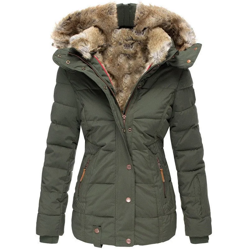 CozyChic™ | Women's Casual Warm Coat | Faux Fur Collar, Soft Fabric & Comfortable Fit