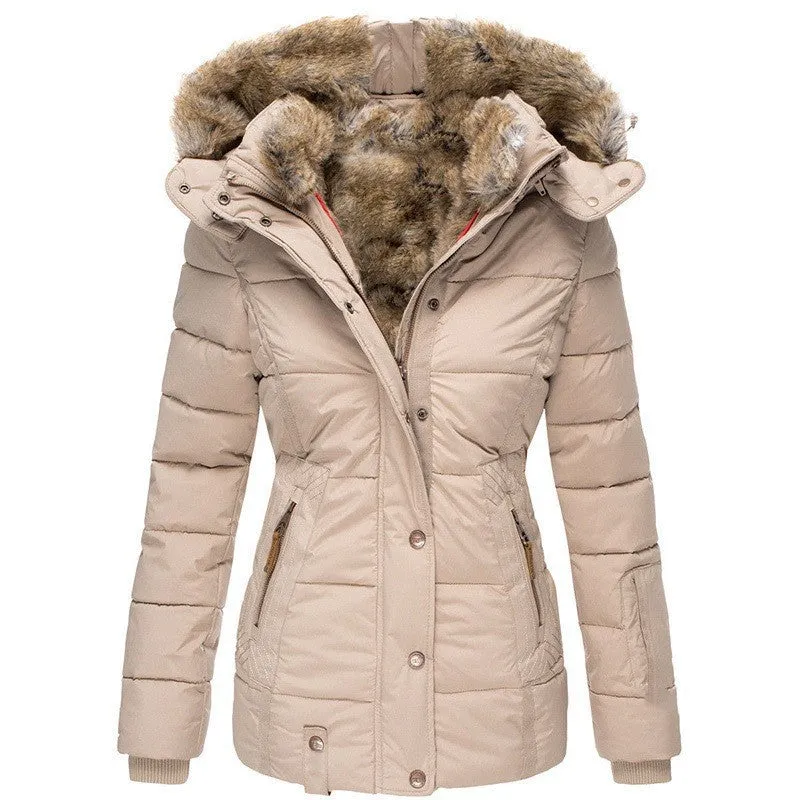 CozyChic™ | Women's Casual Warm Coat | Faux Fur Collar, Soft Fabric & Comfortable Fit