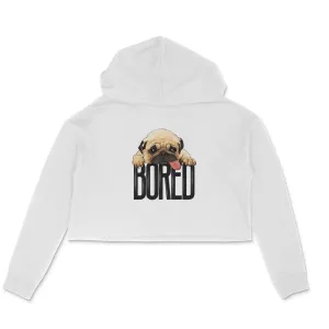 Crop Hoodie (Women) - Bored Pug Baby (5 Colours)
