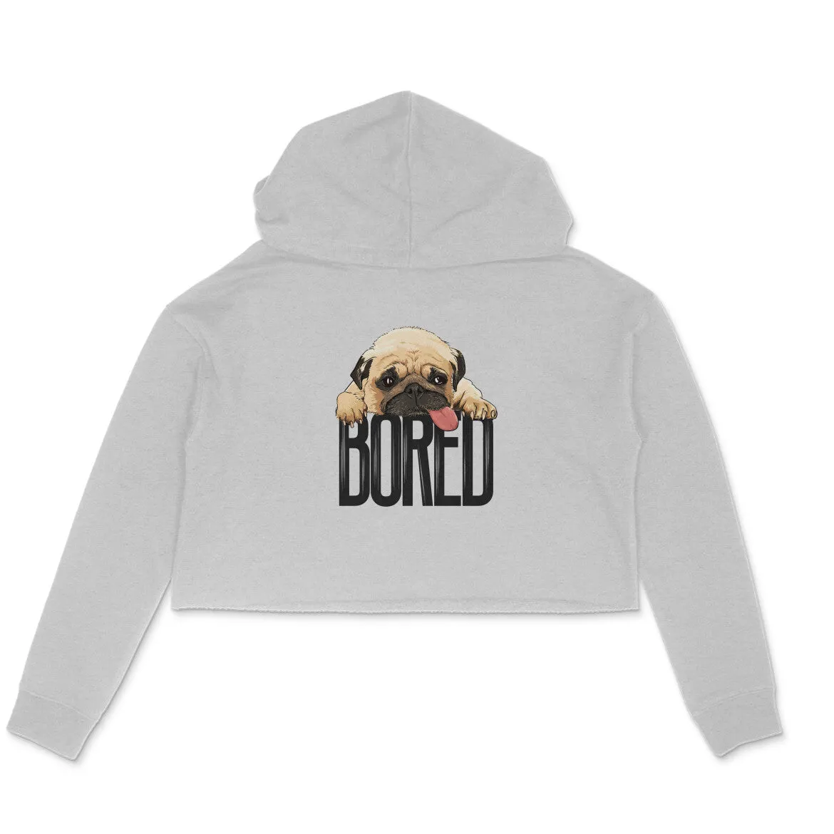 Crop Hoodie (Women) - Bored Pug Baby (5 Colours)