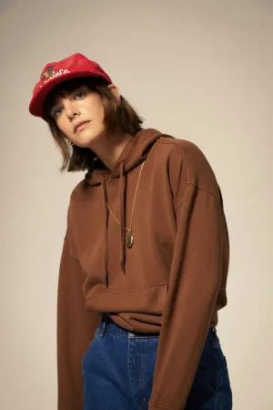Cross Loop French Terry Hoodie - Pinecone Brown