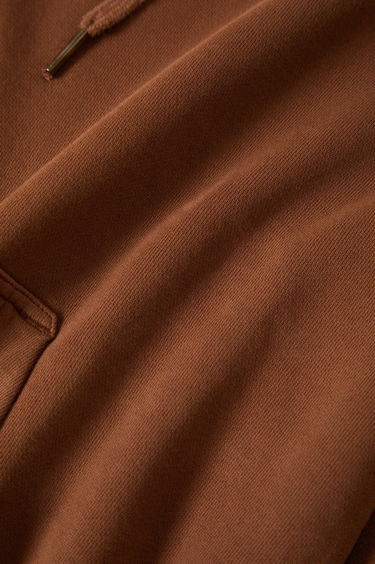 Cross Loop French Terry Hoodie - Pinecone Brown