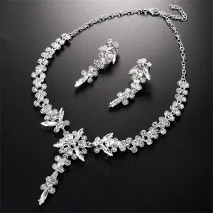 Crystal & Crystal Silver-Plated Botany Drop Earrings & Necklace