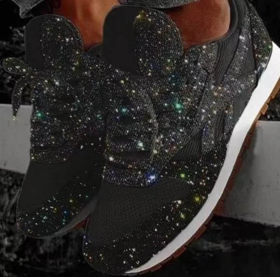 Crystal Sequined Casual Sneakers