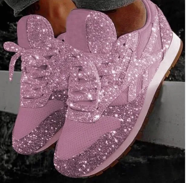 Crystal Sequined Casual Sneakers