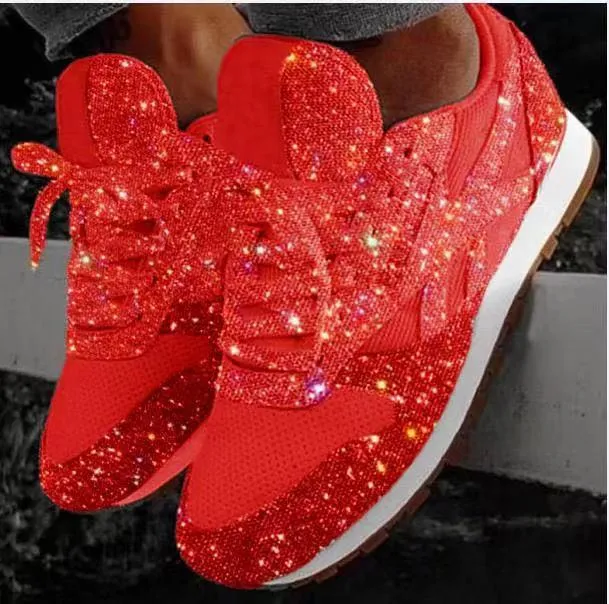 Crystal Sequined Casual Sneakers