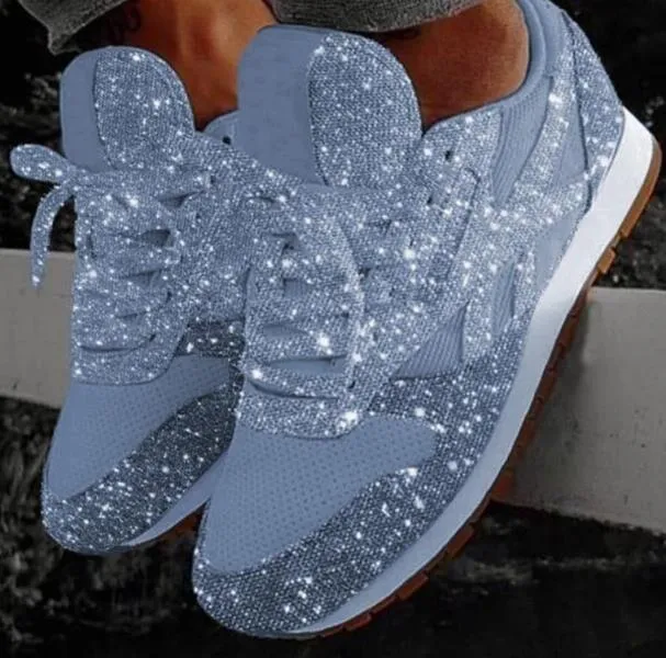 Crystal Sequined Casual Sneakers