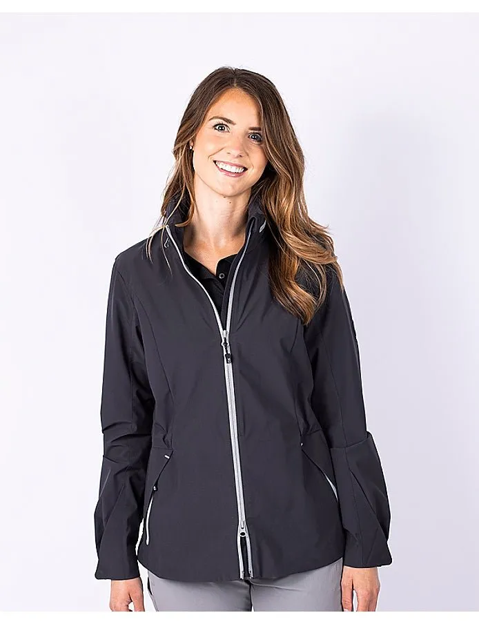 Cutter & Buck Women's Vapor Water Repellent Stretch Full Zip Rain Jacket