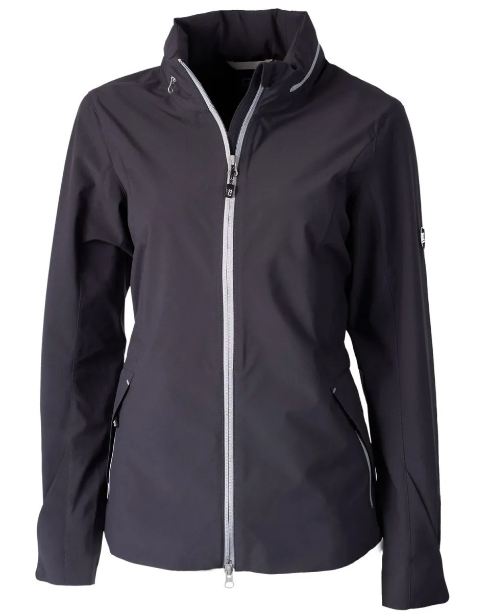 Cutter & Buck Women's Vapor Water Repellent Stretch Full Zip Rain Jacket