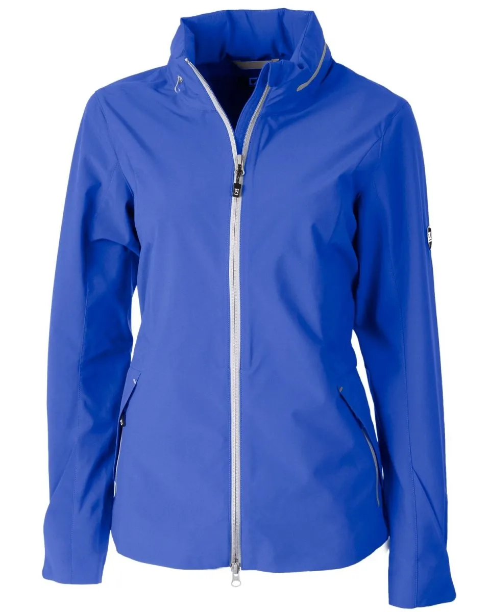 Cutter & Buck Women's Vapor Water Repellent Stretch Full Zip Rain Jacket