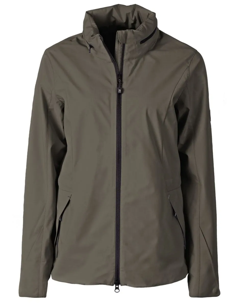 Cutter & Buck Women's Vapor Water Repellent Stretch Full Zip Rain Jacket
