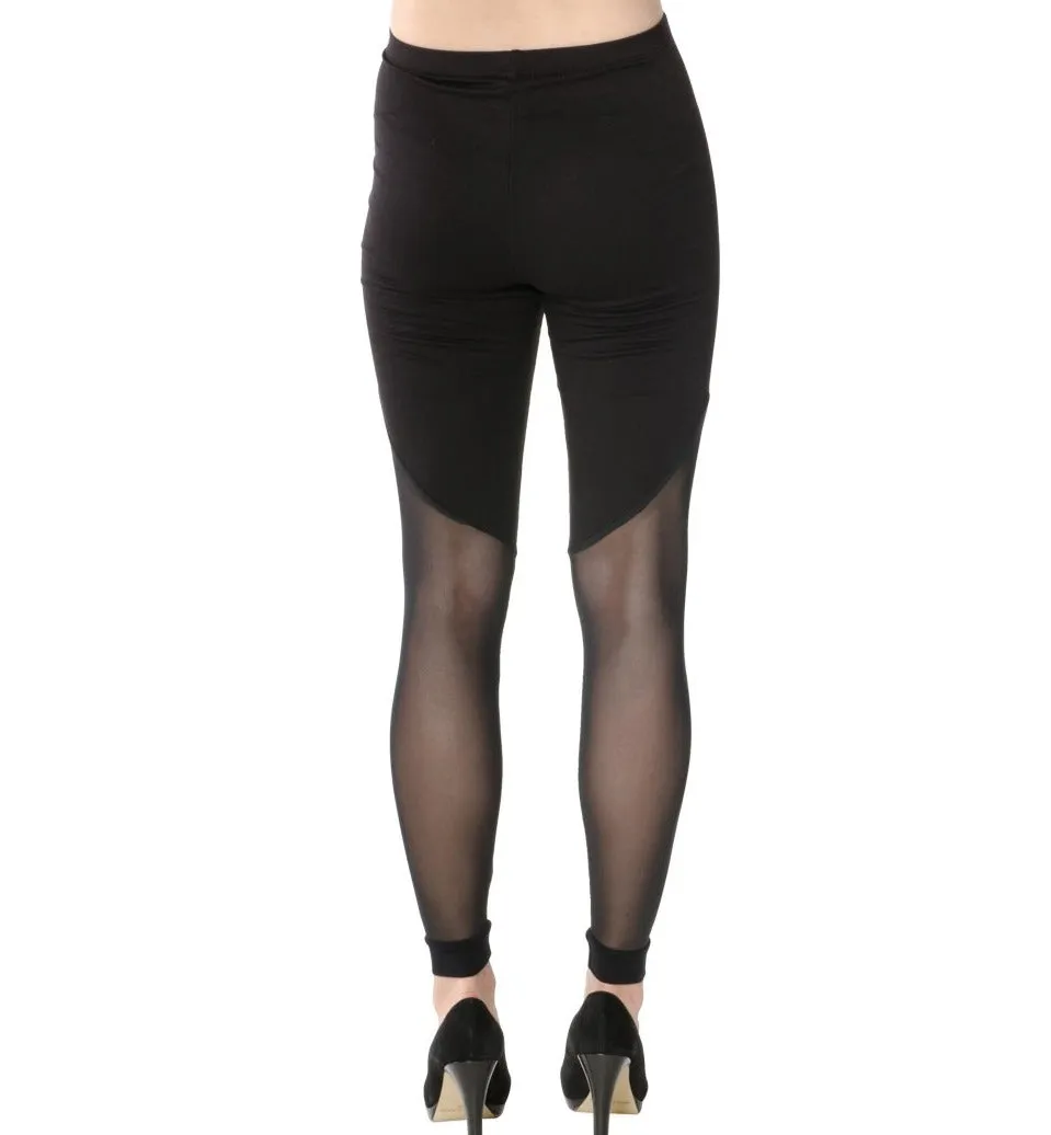 Danica Sheer Bottom Walking Leggings
