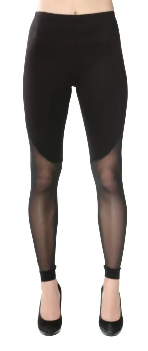 Danica Sheer Bottom Walking Leggings