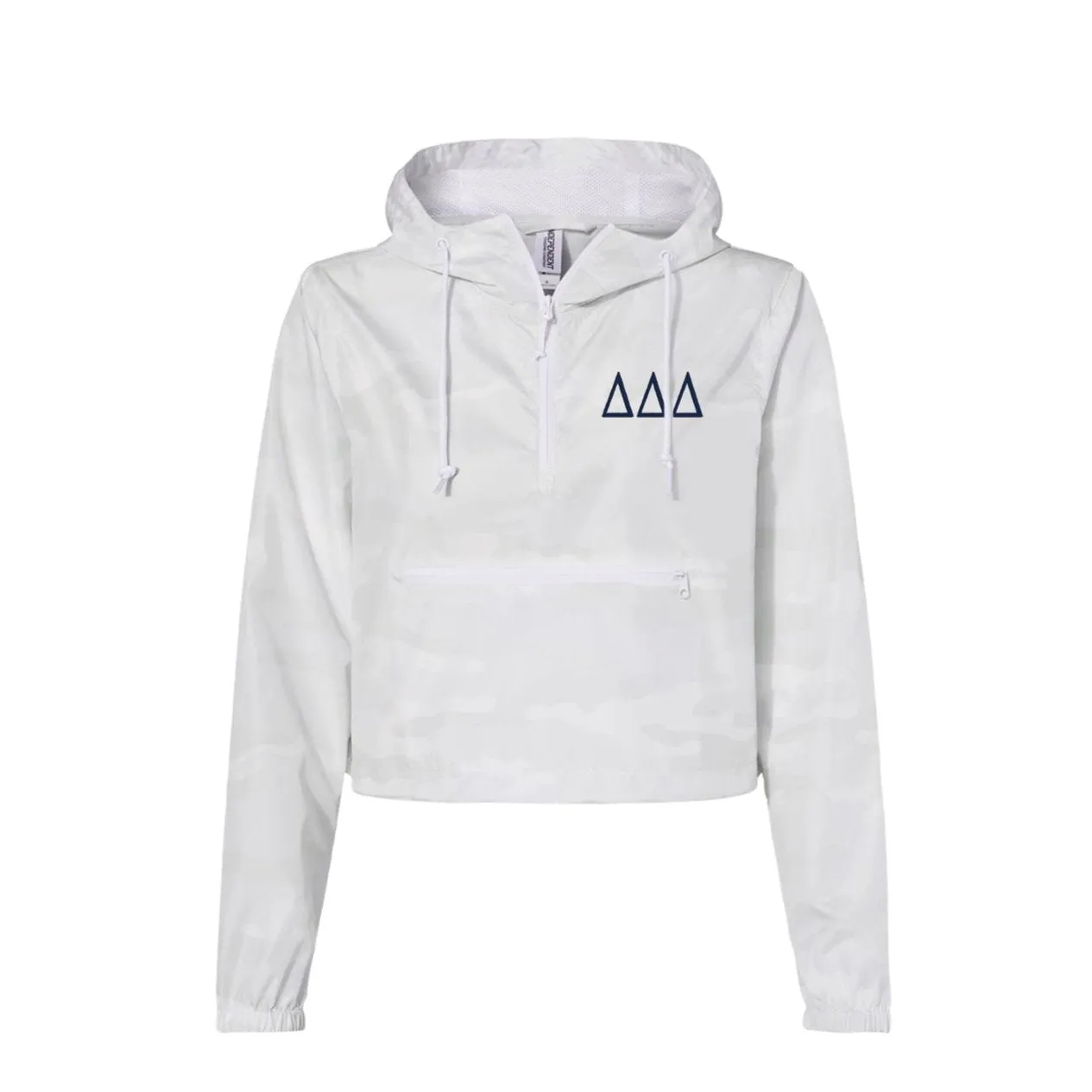 Delta Delta Delta Crop Windbreaker